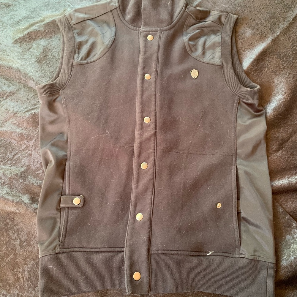 Guess Brown Vest with Gold Emblem